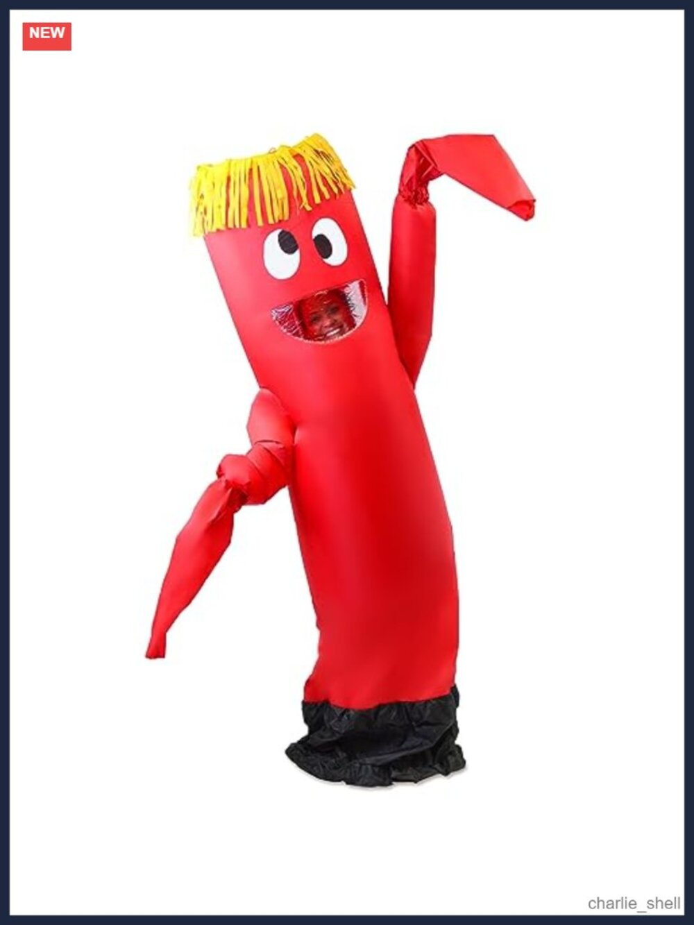 Inflatable Tube Man Costume Adult Blow Up Suit Halloween Cosplay Themed Party